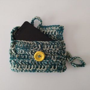 Serenity and Luxe Teal & Mint Green Crochet Phone Case - BRAND NEW